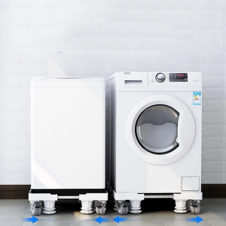 洗濯機ラック キャスター付き 8足8輪 洗濯 洗濯機 キャスター付き 洗濯機スライド台 8足4輪 安定感 冷蔵庫 置き台 防振 通用 洗