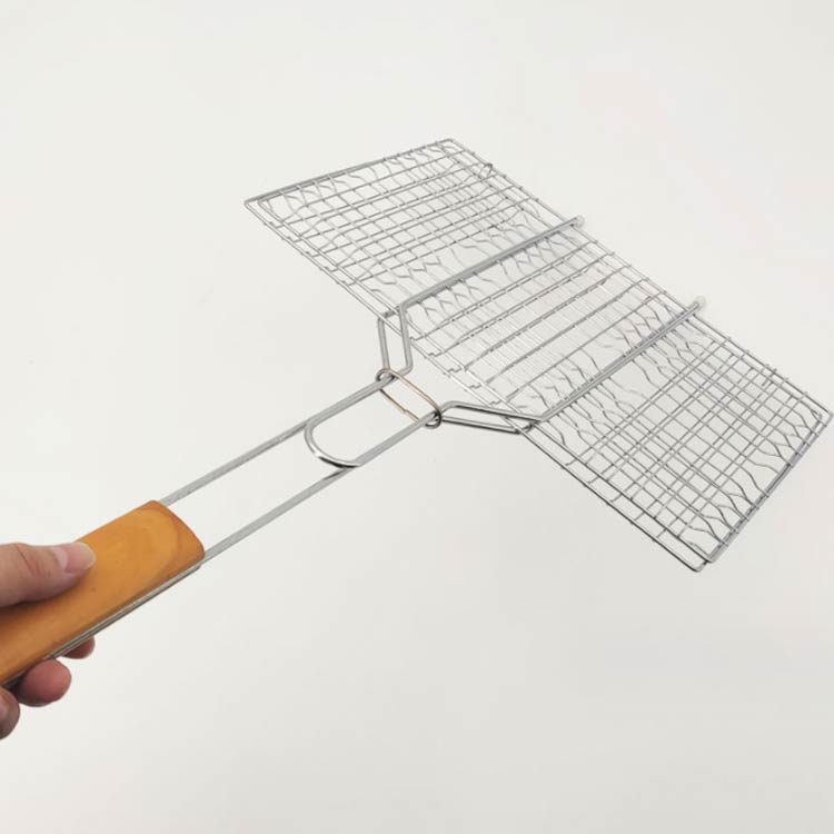 挟み焼 アウトドア ガス火専用 BBQ バーベキュー バーベキュー網 両面焼き 網 挟み...