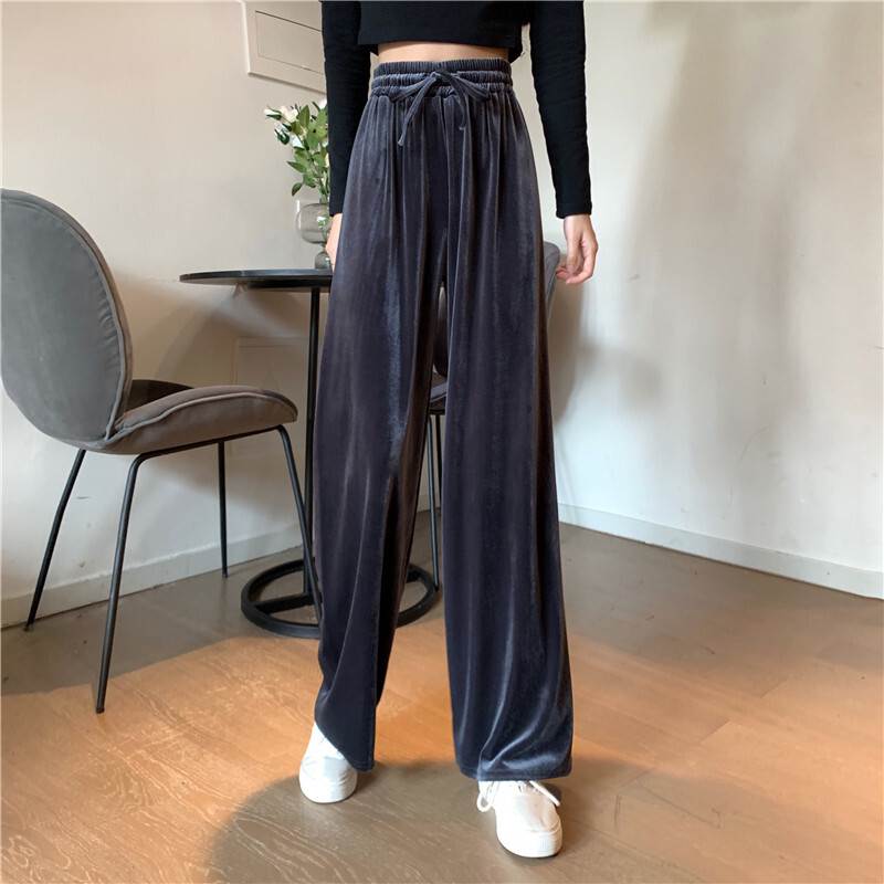 S パンツ 大人 シンプル 大 4XL 3XL M とろみ感 きれいめ 大人可愛い おしゃれ 抜け感 レディース ベロア 2XL L XL ワイドパンツ