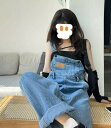 オーバーオール デニム サロペットパンツ レディース パンツ ボトムス オールインワン ストレートパンツ ロング丈ジーンズ つなぎ ゆったり 春夏 秋 着痩せ ...