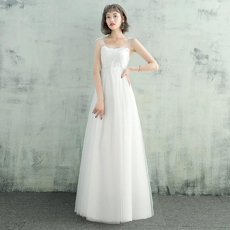 海外挙式 リゾート ブライダル ドレス パーティードレス ロングドレスマタニティ 二次会 花嫁 海外旅 エンパイア 前撮り 後撮り