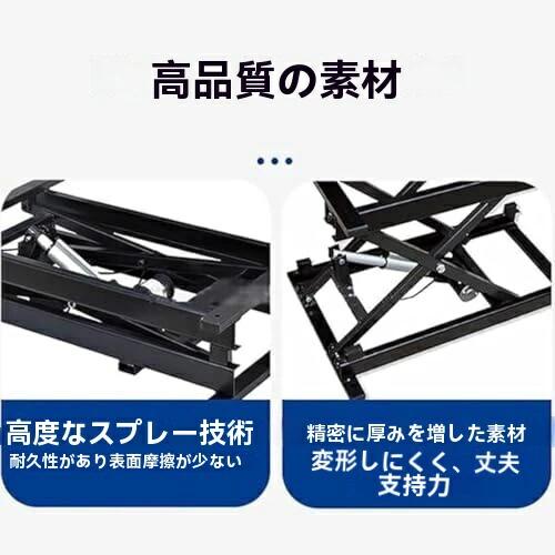 ポータブルリフトブラケットシザーテーブル、電動アイアンフレームリフトコーヒー...