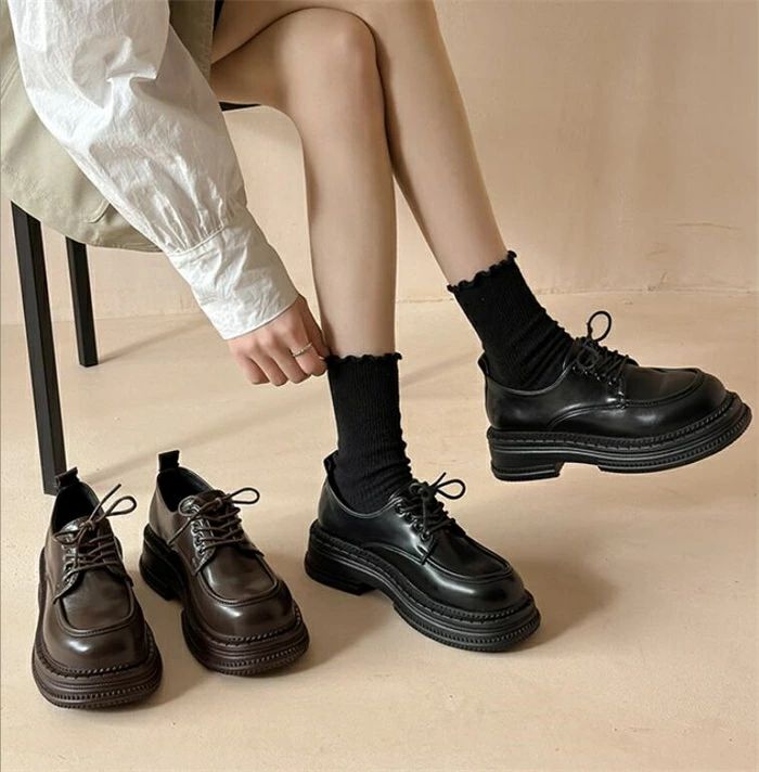 高校生 レザー フラットシューズ ローヒール シューズ シューズ レディース 学生 ローファー スクール靴 制服 カジュ