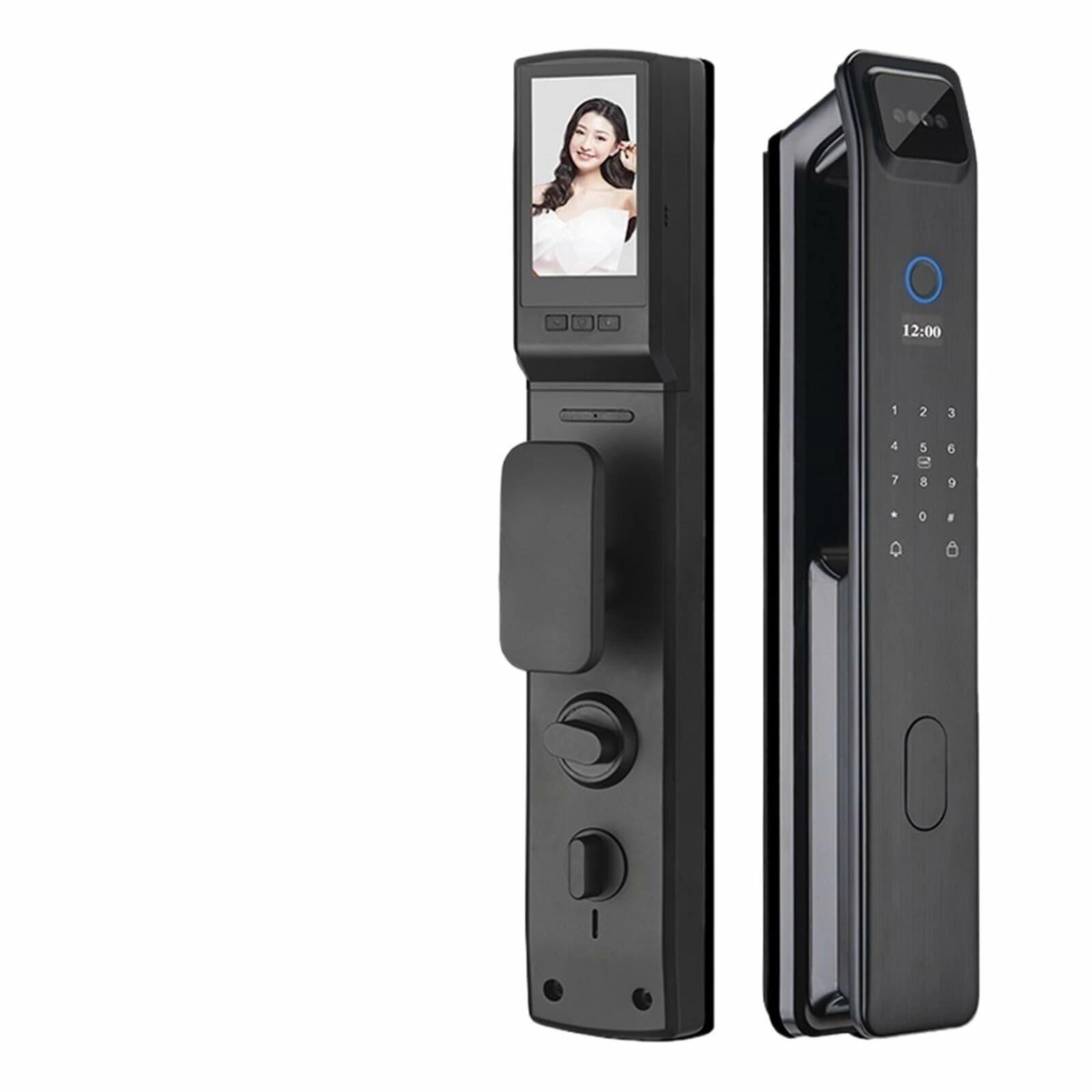 全自動 WIFI アプリ 3D 顔認識スマートロック指紋生体認証カードキーデジタルロックホームスマートロック オフィスの個人住宅に