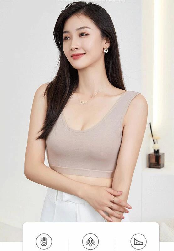 ブラ 無縫製 痛くない ブラジャー おやすみブ 春夏 秋冬 通気 脇高 シームレス 綿 ...