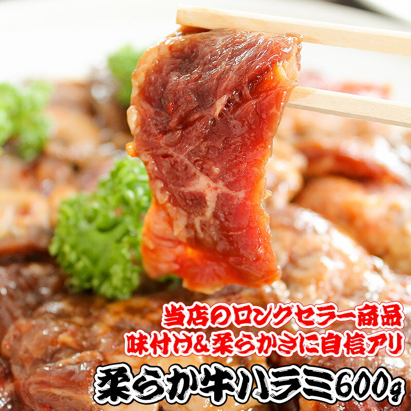 柔らか牛ハラミ 600g/200g×3P　焼肉セ