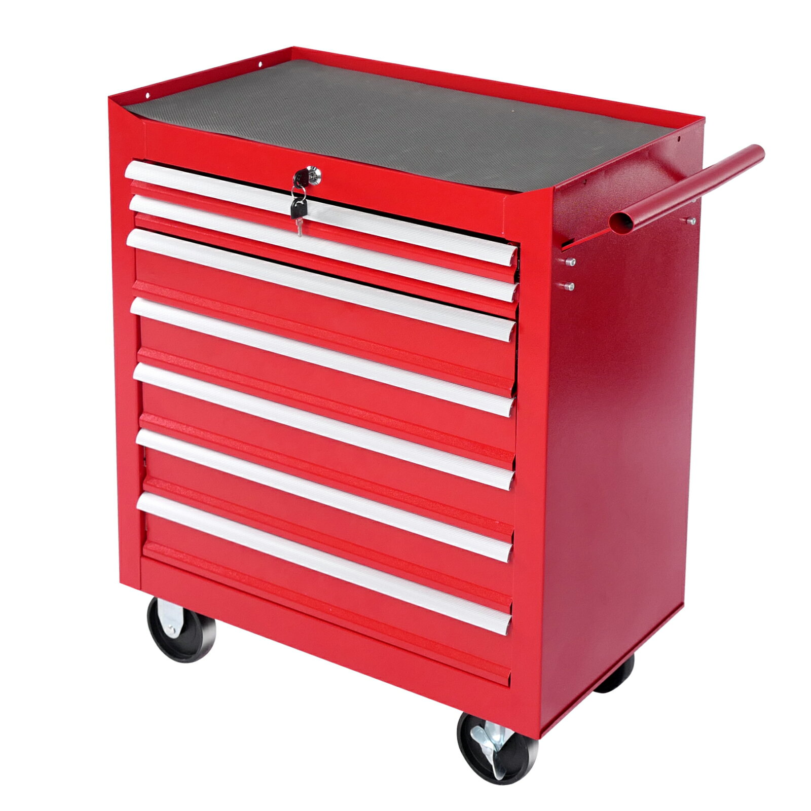 大人気新品限定販売　ローラーキャビネット 7段 ロールキャビネット ツールキャビネット ツールボックス 大型キャスター 工具ボックス