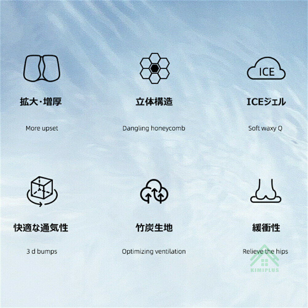 クッション 車 座布団 ジェルクッション ゲル 低反発クッション シートクッション 卵割れない ハニカム構造 暑さ 対策 腰痛 体圧分散 座布団 座り仕事 デスクワーク 車ドライブ 座椅子 無重力クッション 夏用座布団 滑り止め チェア 通気 送料無料