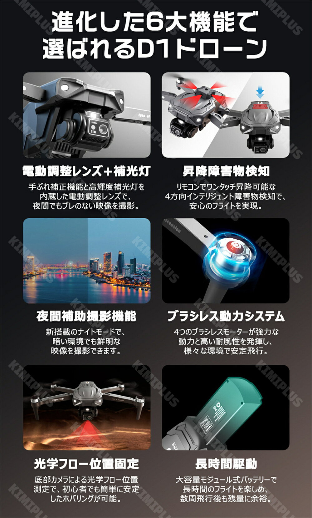 【1年保証】 ドローン カメラ付き 8K 小型 二重カメラ 初心者向け 電動調整レンズ ...