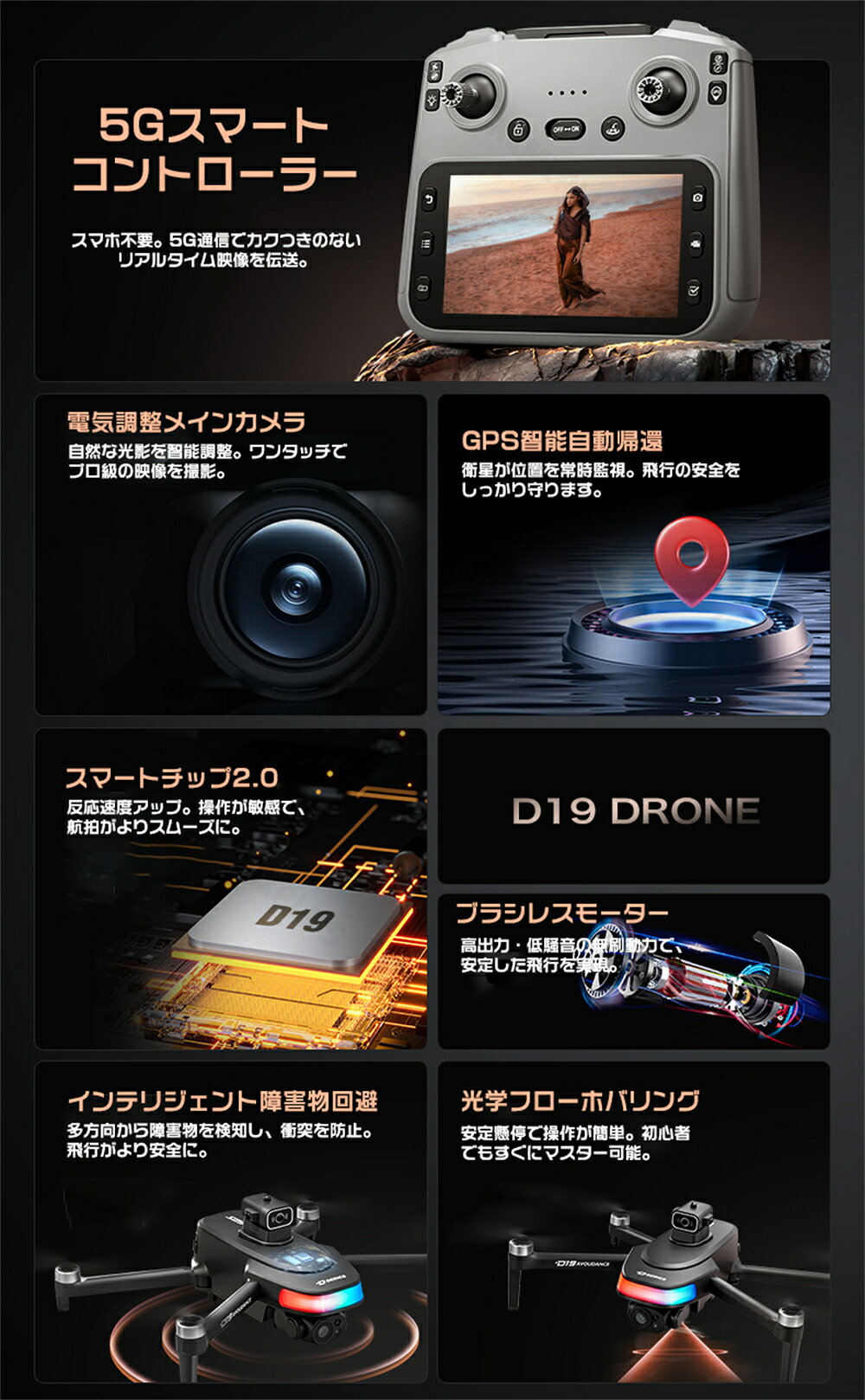 KIMIPLUSのドローン カメラ付き 子供向け ラジコン 航空機 小型 初心者 知育玩具 ジェスチャー 空撮 高度維持 HD8K 写真 録画 高画質 おもちゃ 男の子 誕生日 クリスマス プレゼント 室内 屋外 ギフト 練習用 USB充電式 スマホ連動 wifi対応 ラジコンヘリ 初心者向け 折りたたみ式｜アングル2
