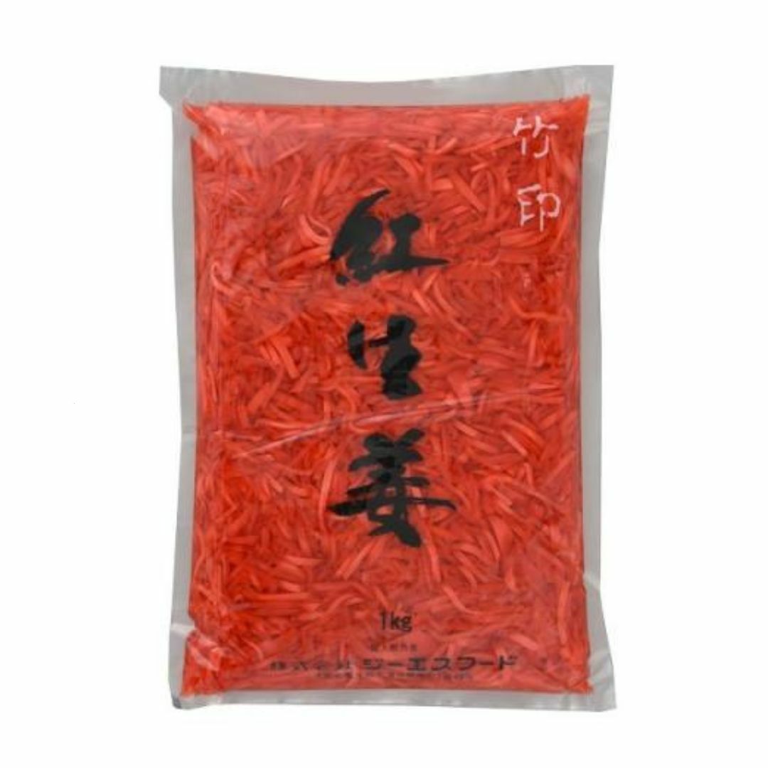 GS 千切　紅生姜　1kg　漬物　生姜　業務用　食品　調味料　送料無料