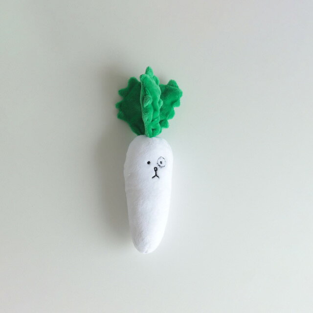 SOLGRA TOY ソルグラ おもちゃ ハッピーお野菜フレンズ(犬 ぬいぐるみ 犬用 玩具 小型犬 犬のおもちゃ カシャカシャ いぬ イヌ 犬のオモチャ 野菜 オモチャ おしゃれ かわいい 犬用品 グッズ ペット用品 葉っぱ 大根) kimito-dog-10000013 KIMITO/キミト 小型犬グッズ サンプル画像2
