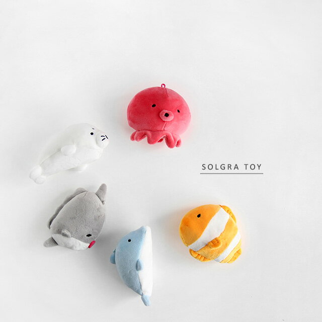 SOLGRA TOY ソルグラ おもちゃ 水族館シリーズ(犬 おもちゃ ぬいぐるみ 犬用 玩具 小型犬 犬のおもちゃ カシャカシャ 音が鳴る イヌ いぬ タコ オモチャ 犬用品 ペット マンボウ トイ)