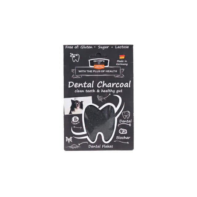 QCHEFS キューシェフス Dental Charcoal for dogs 犬用デンタルチャコール(犬 ふり...