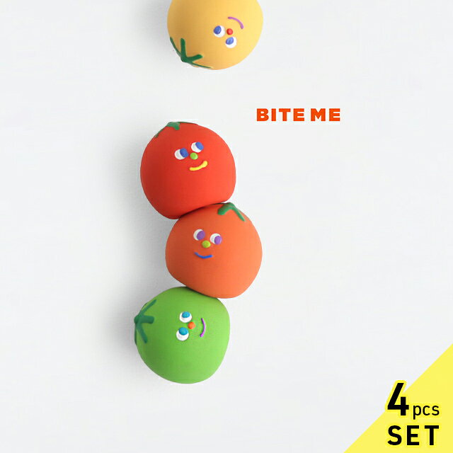 BITE ME バイトミー カラフル ミニトマト ラテックストイ(犬 おもちゃ セット 犬おもちゃ 犬用 玩具 トマト ゴム 犬グッズ かわいい おしゃれ 音が鳴る 柔らかい 小さい ゴム製 ユニーク 小型犬 ペットグッズ ストレス解消 おすすめ 人気 音 噛む)