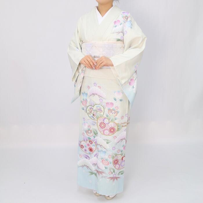 レンタル【★在庫処分SALE最大60％OFF&クーポン配布中★】訪問着レンタル 結婚式 袷 お宮参り 七五三 着物 ママ 母 母親 フルセット レンタル レンタル 訪問着 シンプル 往復送料無料 4泊5日 上品 黒 白 貸衣装 訪問着セット 草履 バッグ