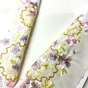 【GWセールお宝探し市30%OFF】半衿 刺繍 ポリエステル 洗える 和装小物 着付け小物 長襦袢 雪輪 桜 綺麗 上品 入学式 成人式 振袖 訪問着 フォーマ...