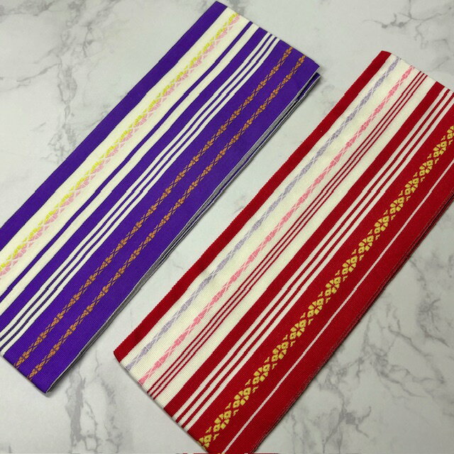 伊達締め　正絹　和装小物　着付け小物　お稽古　着付け　和装しめ　和服　和装　きもの　長襦袢　紫　赤