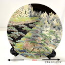 楽天きもの　美衣　楽天市場店ガラス皿　オーダー品　飾り皿　28cm　丸型　リメイク　リメイクオーダー　ガラス製品　きものリメイク　帯リメイク　思い出　プレゼント　記念品　ギフト　送料無料　ガラス食器　お皿　食器