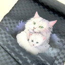 名古屋帯 九寸 染帯 新品 反物 創作染 女性 レディース 猫 黒 帯 きもの 着物 和服 和装 送料無料 かわいい しゃれ物 猫柄 正絹