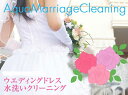 しみ抜き込 汗抜き処置込 ウエディングドレス クリーニング 水洗い/オールインワンcleaning/【カラーも可】【サービス特集認定商品】