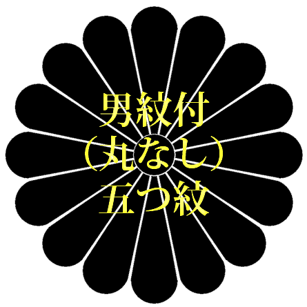 着物　男紋付（丸なし）一つ紋