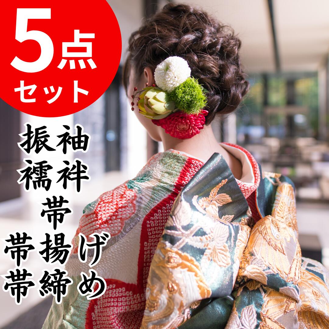 振袖 5点セット 丸洗い クリーニング 振袖 襦袢 帯 帯揚げ 帯締め