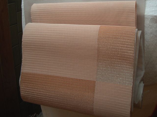 正絹絽綴八寸　色紙取の薄サンゴ色　【smtb-k】【w1】