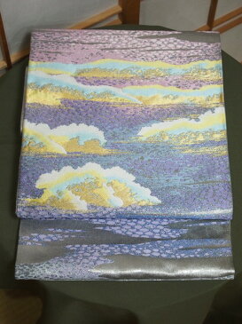 高島織物謹製 礼装用袋帯 六通柄 あすか 蜃気楼 シルバー【袋帯】【礼装用】【高島織物】【六通柄】【送料無料】【smtb-k】【ky】