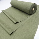 色無地 着物 着尺 反物 正絹 新古品 未仕立て 地模様 南天模様 苔色 A1241-2 [和服 反物 未仕立て 美品 アウトレット 買取 送料無料 きもの北條...