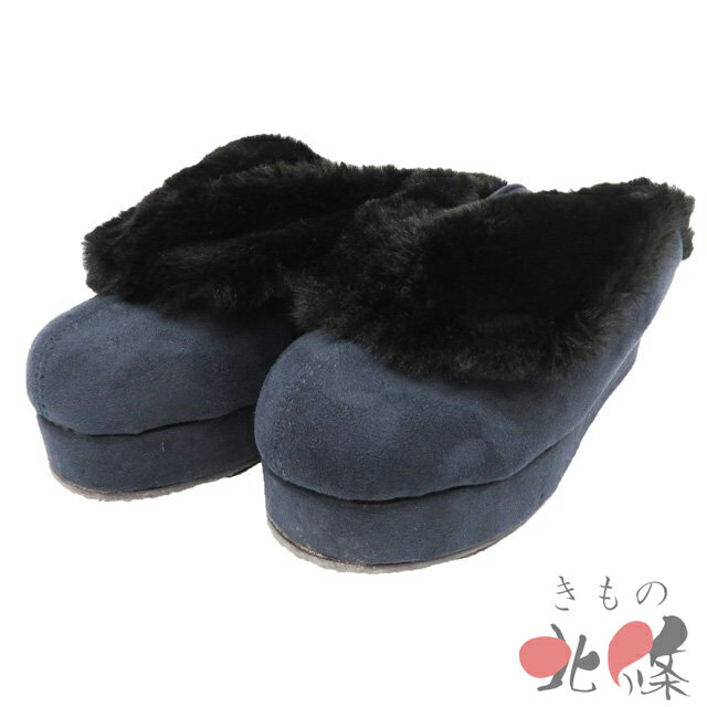 【 中古 】 草履 防寒草履 和装小物 ファー リサイクル 24cm Mサイズ 箱付き A1327-2 [ ぞうり 着物用 和装履物 送料無料 きもの北條]...