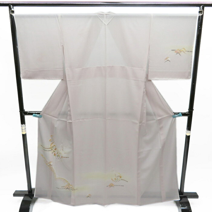 【 新品 】 夏物 絽 付下げ 付け下げ 訪問着 着物 フォーマル 正絹 トールサイズ 薄い桜色 丈165cm 裄67.5cm L A477-5 [ 和服 お茶会 お宮参り お茶会 きもの 送料無料 きもの北條]