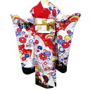 【 中古 】 振袖 着物 リサイクル 正絹 フォーマル 花模様 流水に鴛鴦 赤色 白色 多色 身丈170.5cm 裄68.5cm L トール A1041-6 [...