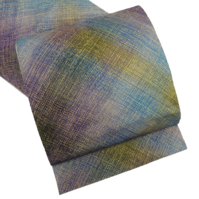 【 中古 】 袋帯 リサイクル 組織 全通 多色 金 華麗に流れる色彩 A769-12 [ 正絹 リサイクル帯 中古 フォーマル 仕立て上がり 礼装 通販 購入 送料無料 きもの北條]のサムネイル