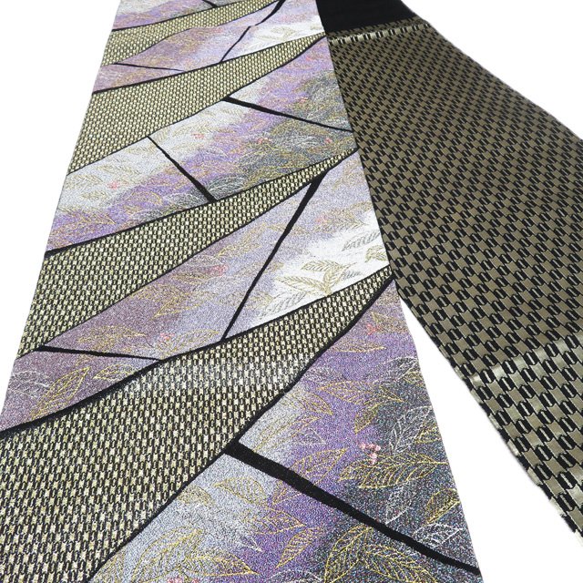 楽天特選リサイクル着物　きもの北條＼ FINAL PRICE ／ 【 中古 】 振袖用 袋帯 リサイクル 植物文様 南天 正絹 成人式 結婚式 結納 パーティー A824-14 [ 正絹 アウトレット 振袖 袋帯 kimono 販売 セール バーゲン 送料無料 きもの北條]