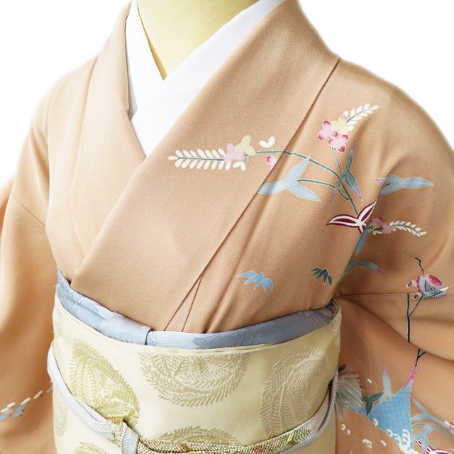 ＼ FINAL PRICE ／ 【 中古 】 特選 訪問着 リサイクル着物 正絹 袷 フォーマル 村田雪司 加賀友禅 水辺の風景 淡香色 多色 身丈154cm 裄63cm S A944-14 [ 和服 入学式 卒業式 お茶会 結婚式 お宮参り アウトレット 送料無料 きもの北條]
