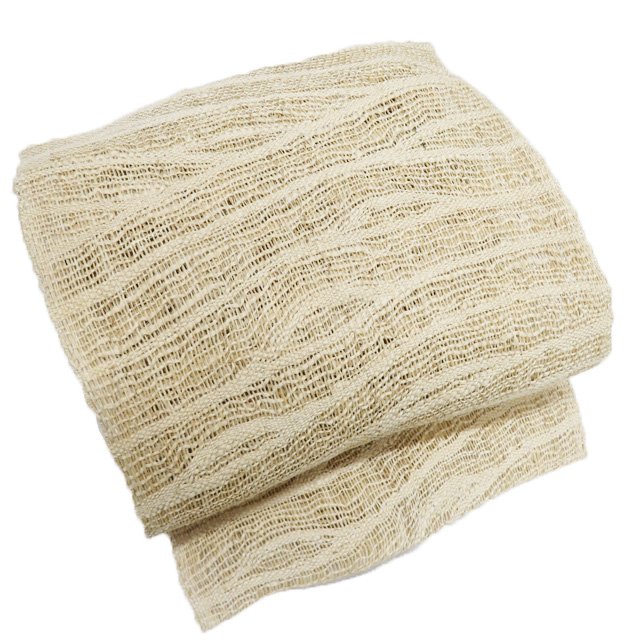 【 中古 】 夏物 名古屋帯 なごや帯 リサイクル 麻 カジュアル 仕立て上がり 麹色 A1164-19 [和服 涼し..