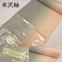 紬 本場羽前米沢織 米沢紬 織元 白根澤 着物 着尺 生地 反物 正絹 絹100% レディース 女性 メンズ 男性 カジュアル 単衣 袷 名古屋帯 半巾帯 半幅...