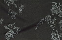 衿秀 正絹帯揚げ 黒 鳥獣戯画 【帯あげ】【絹 帯揚げ】【鳥獣人物戯画】【うさぎ】【かえる】