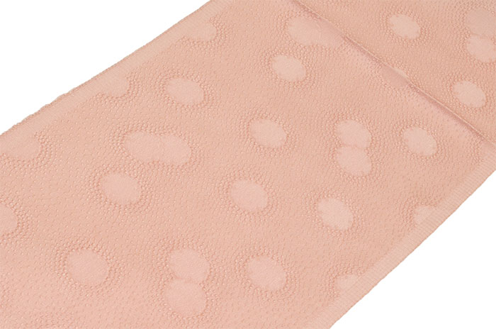 正絹 半衿 珊瑚色(コーラルピンク) 雪輪 【シルク半襟】【男性・女性】【メンズ・レディース】