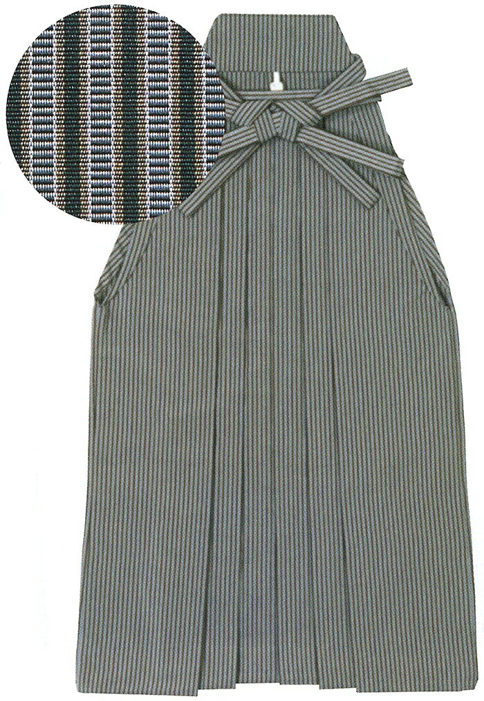 お仕立て上がり 踊り用縞袴 深緑 S・M・Lサイズ 【送料無料】【メンズ】【日本舞踊】