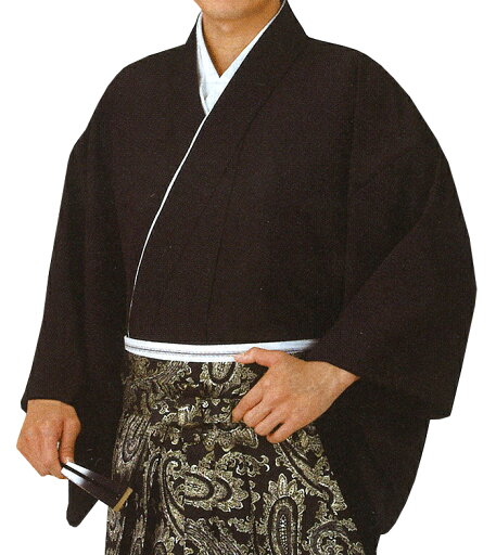男物 袴下着物(伊達衿付き) 黒 M・Lサイズ 【メンズ】【納期約2週間】【送料無料】 男物 袴下着物(伊達衿付き) 黒 M・Lサイズ 【メンズ】【納期約2週間】【送料無料】
