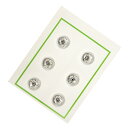 シルクスナップ 7mm 白 6個入り 【くるみスナップ】【スナップボタン】 【手芸用品】【ソーイング】【和裁】