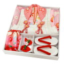 新品 七五三 3歳 女児 被布セット 7点セット 正絹 白 石竹色 赤 菊 牡丹 絞り柄 女の子 しぼり ピンク 桜色 家族 写真 お参り 送料無料 (11-0...