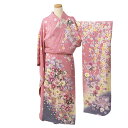 【 55% OFF 大決算ファッションセール】 振袖 販売 購入 正絹 中古 仕立上り 既製品 リサイクル 絹生地 絹 シルク アウトレット 成人式 卒業式 すぐ使える 和服 和装 絹 女性着物 着物 仕立て上がり【送料無料】