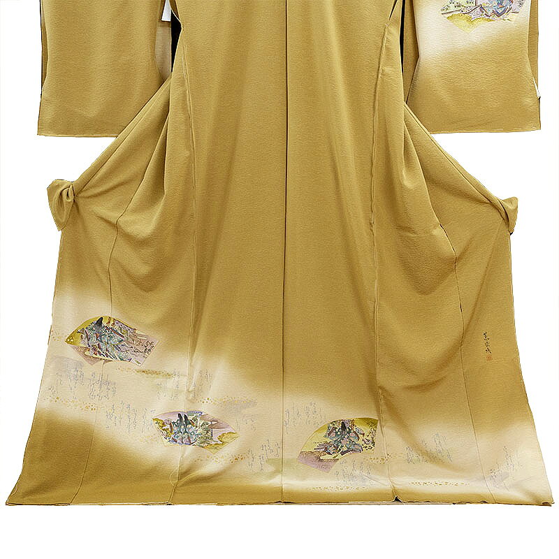 【お仕立て付き】 訪問着 販売 購入 お洒落 着物 礼装 正絹 オーダー 日本製 素描 友禅 源氏物語 仮仕立 カジュアル着物 舞台衣装 仮縫い 未仕立て 粋 フォーマル着物 新品 仕立て付 誂え仕立て シルク