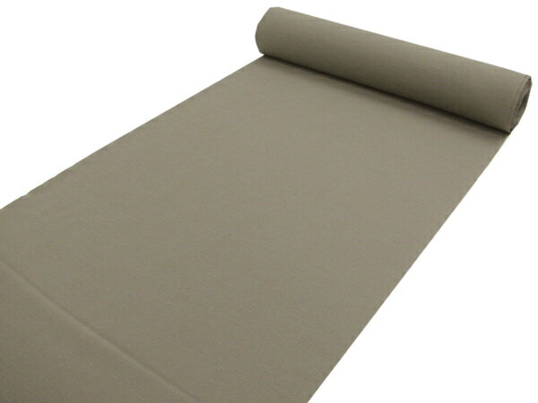 ■送料無料■メンズ洗える着物反物 お仕立て代込・裏地付き~紬風無地・モカベージュ No.4(mw-a)