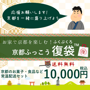 京都ふっこう「復袋」10,000円 常温 食品 お菓子 京都 銘菓 京菓子 復興 応援 観光地応援 福袋 日本ふっこうプロジェクト 日本復興プロジェクト 復興支援 京都ふっこう復袋 復興福袋 フードロス 産経新聞掲載【京-10】