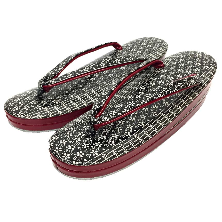 京やO249 草履 高級御履物 江戸小紋 着物用 履物 草履 下駄 レディース 未使用 M〜Lサイズ 約23〜24cm 袷の着物 単衣の着物 夏着物 浴衣にも ...