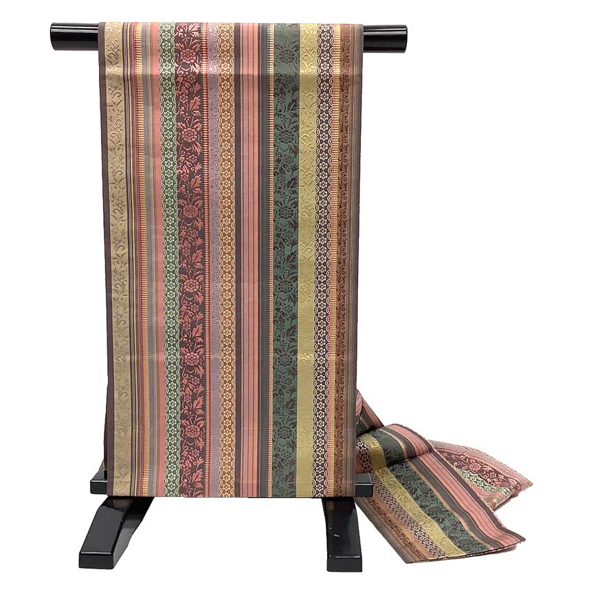 京やK364正絹名古屋帯本場筑前博...